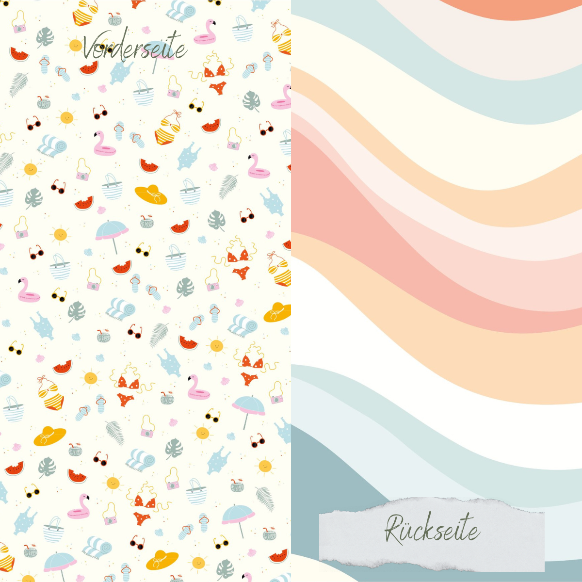 Designpapier - Summervibes - Doppelseitig bedruckt