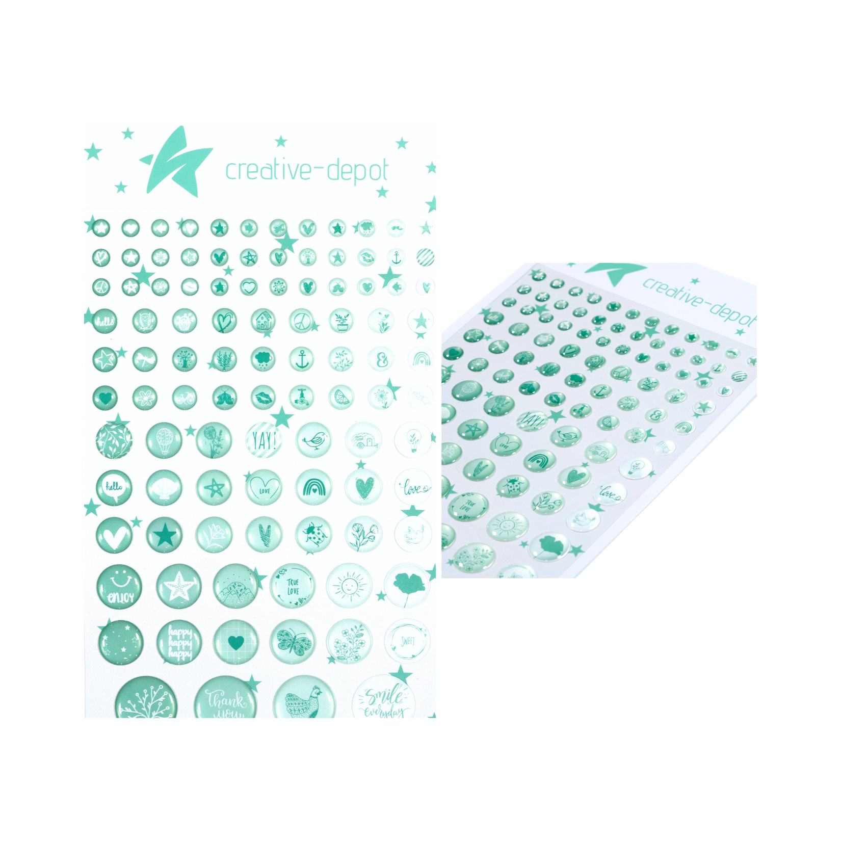 Enamel Dots - Motive - Eukalyptus