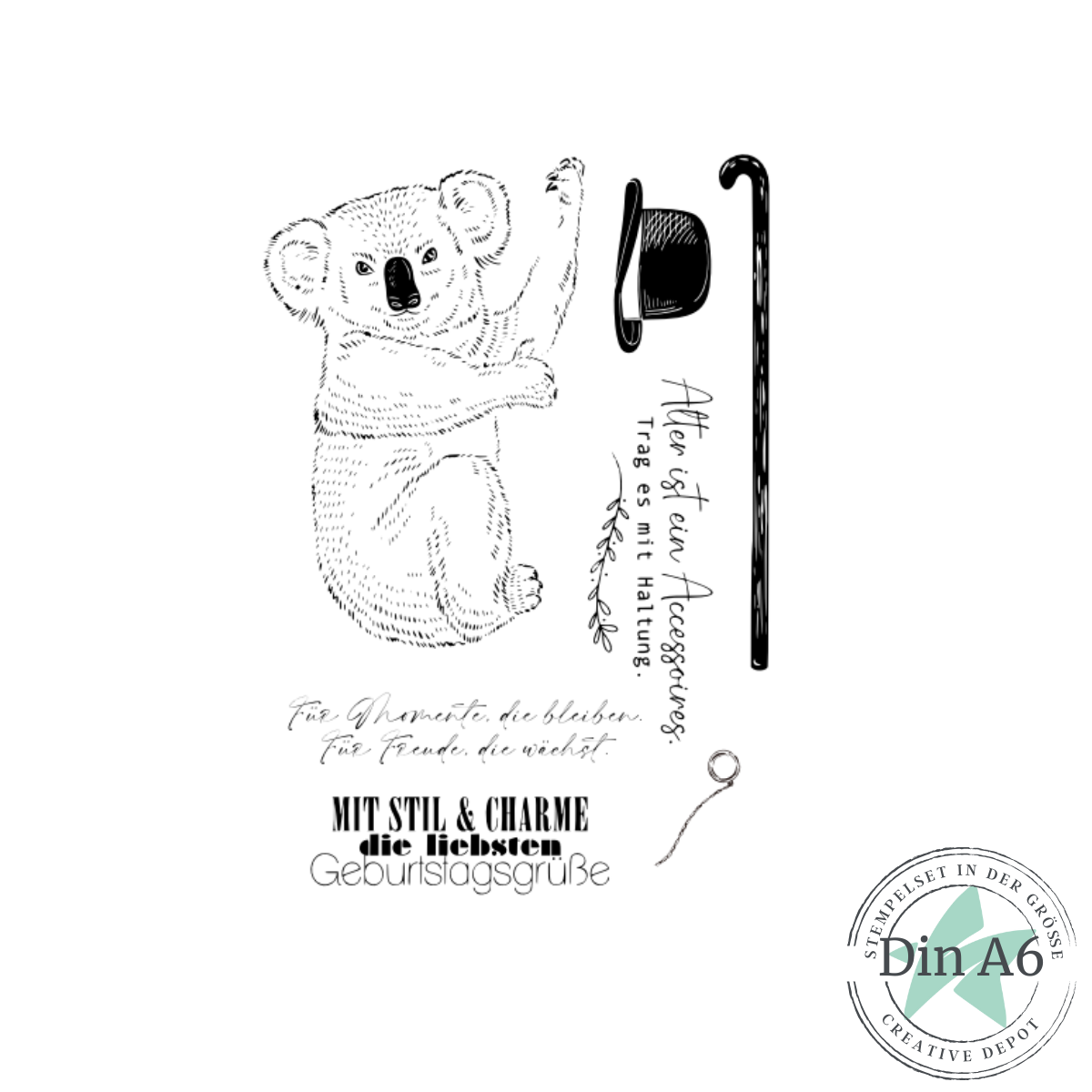 Stempelset - Koala Kingsley