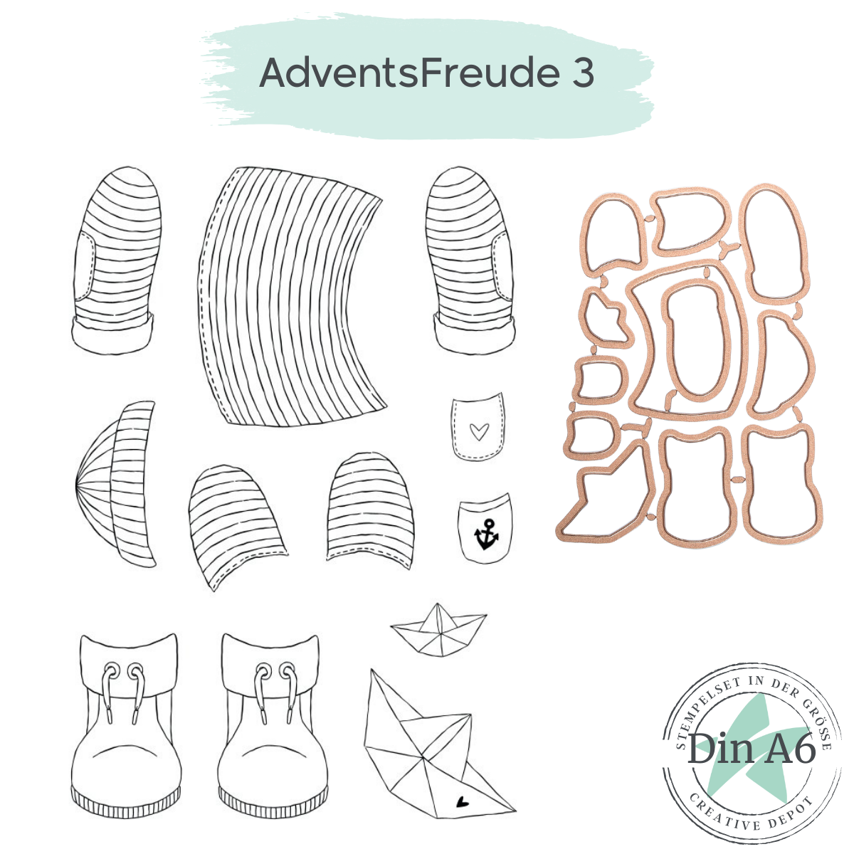 Adventsfreude 3 - Hampelbär - Add On - Maritim