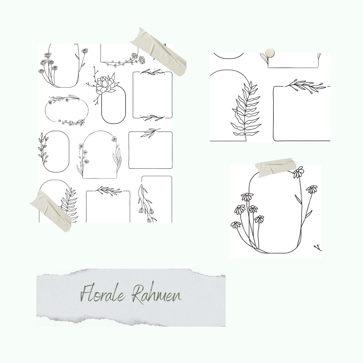 stamp set - Florale Rahmen