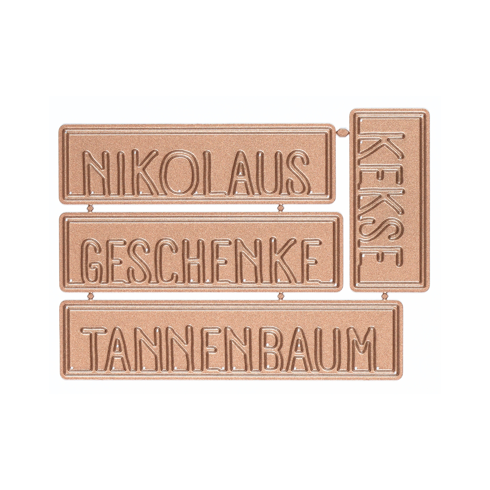 Die -  Dezembertagebuch - Weihnachtswörter im Rahmen II