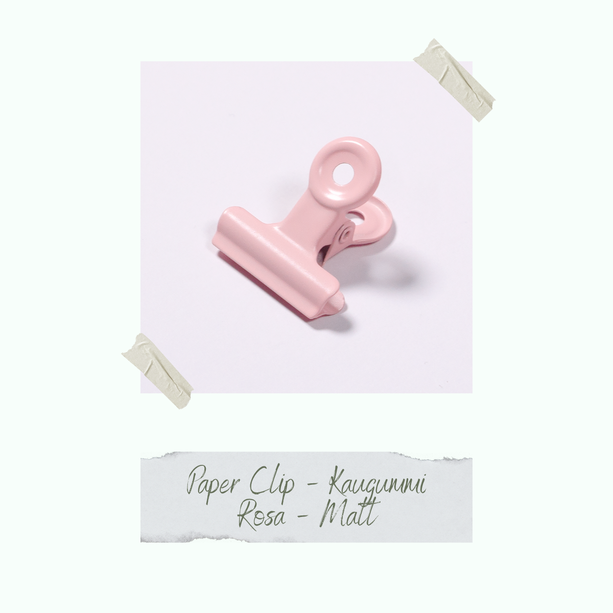 CD-ZB-057_Paper-Clip-Kaugummi-Rosa-Matt-einzeln Paper Clip - Kaugummi Rosa - Matt