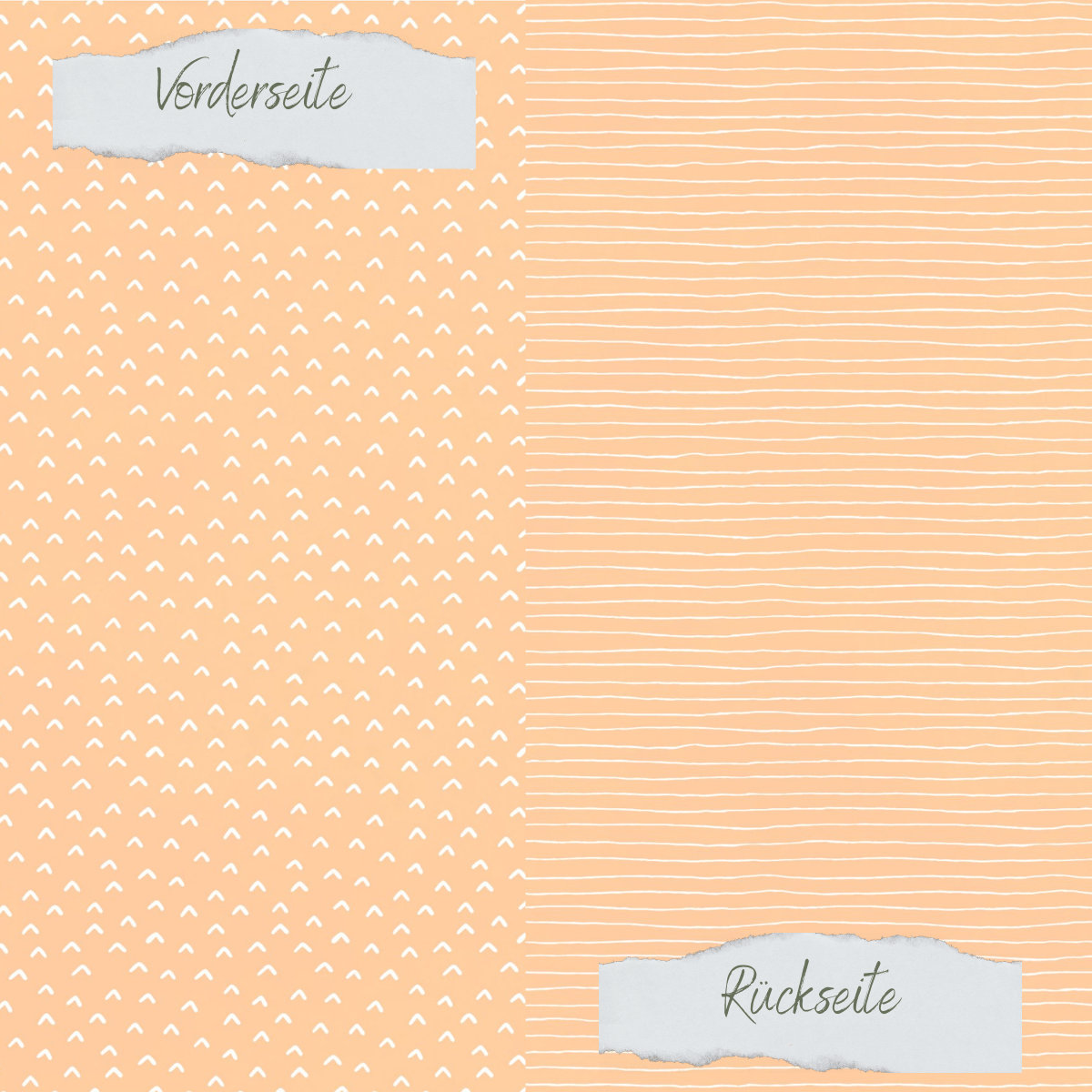 Papel de diseño - Basic - Aprikosenmousse - Doodle Dächer + Streifen - Doppelseitig bedruckt Papel de diseño - Basic - Aprikosenmousse - Doodle Dächer + Streifen - Doppelseitig bedruckt