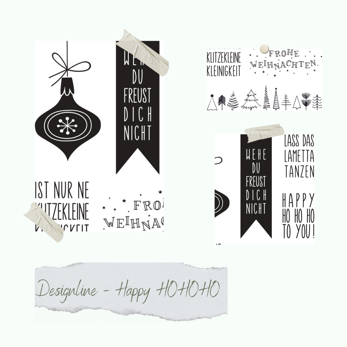 Stamp set - Designline - Happy HOHOHO