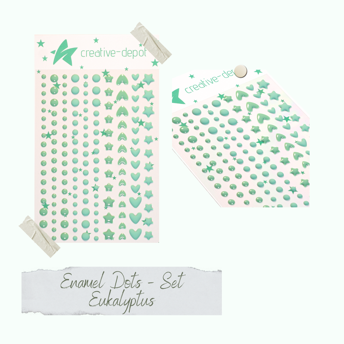 Enamel Dots - Eukalyptus Enamel Dots - Eukalyptus