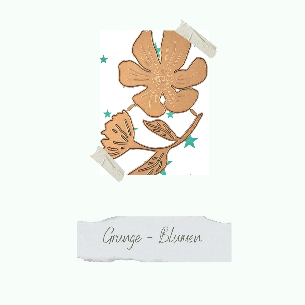 CD-Die-1090 Die - Grunge Blumen