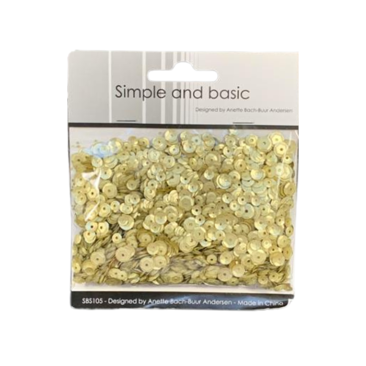 Simple and Basic - Pailetten Mix - Platinum
