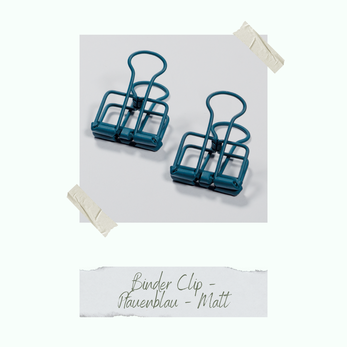 CD-ZB-027_Binder-Clip-Pfauenblau-Matt