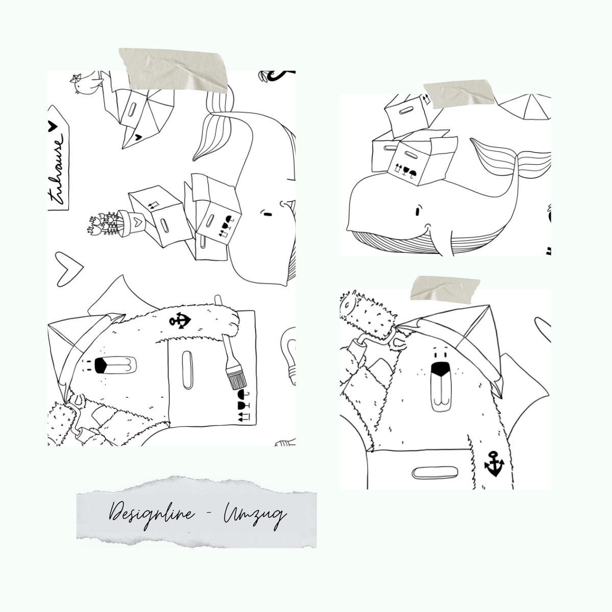 Designline-Umzug Set de tampons - Designline - Umzug