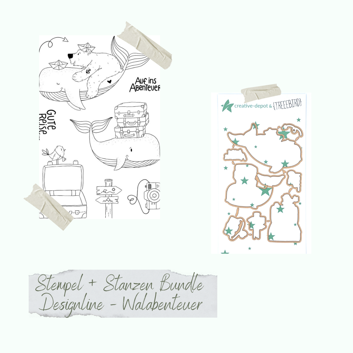 Bundle - Stamp set & punches - Designline - Walabenteuer