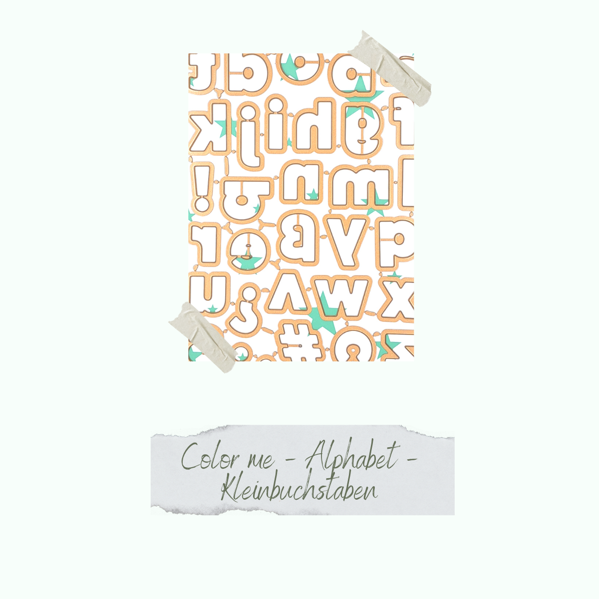 CD-Di-560 Die - Color me - Alphabet - Kleinbuchstaben