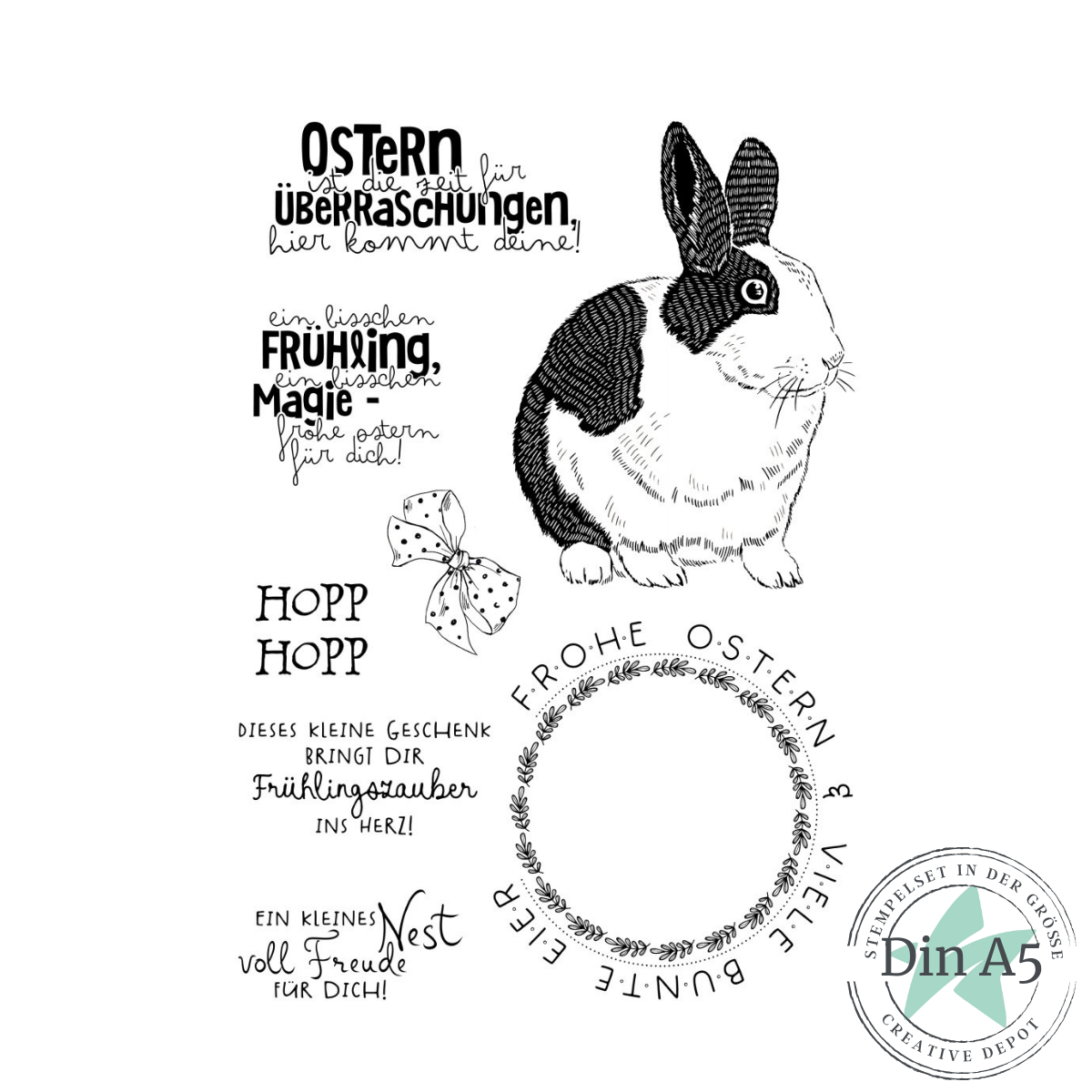 Stempelset - Osterhase Sunny