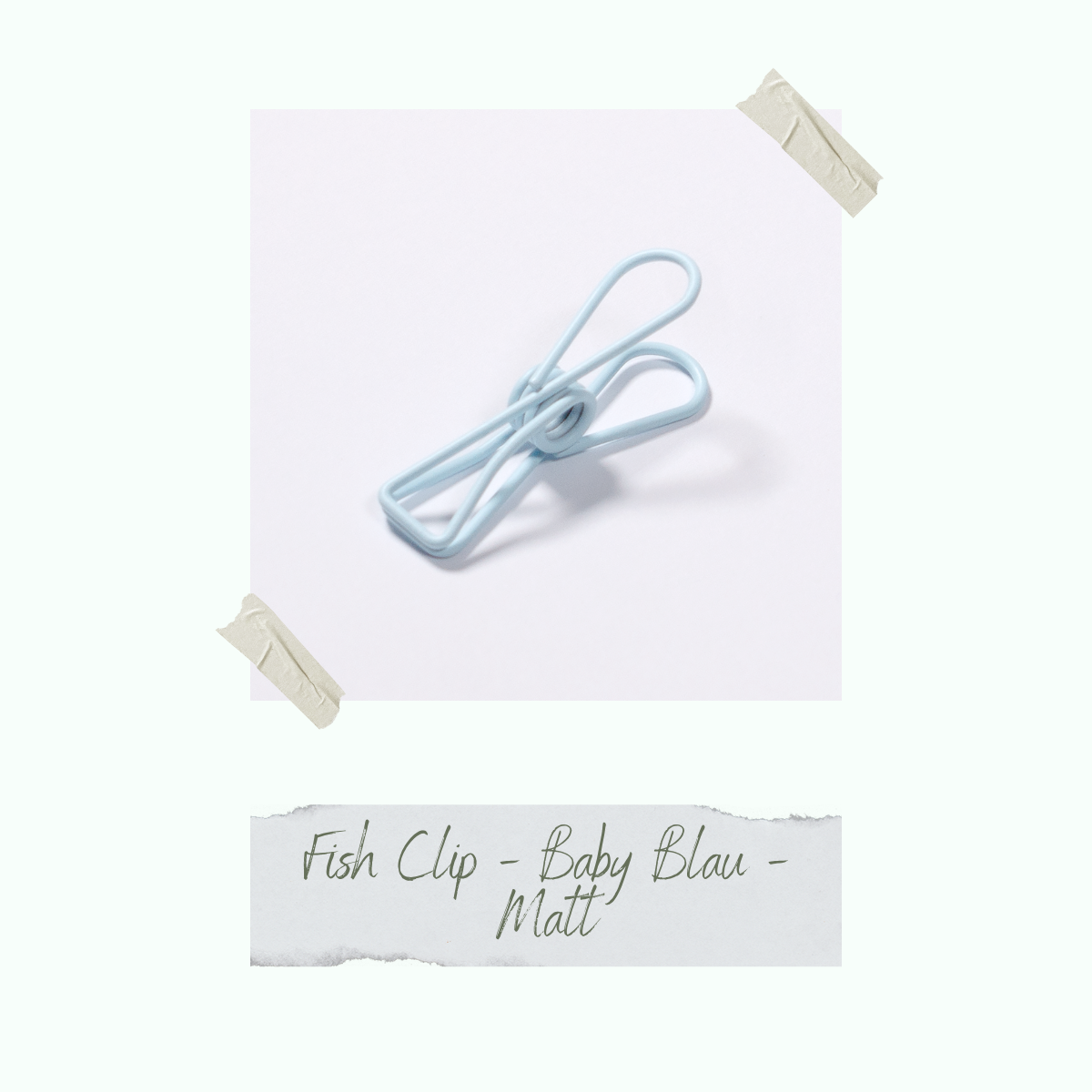 Clip poisson - Baby Blue - Mat