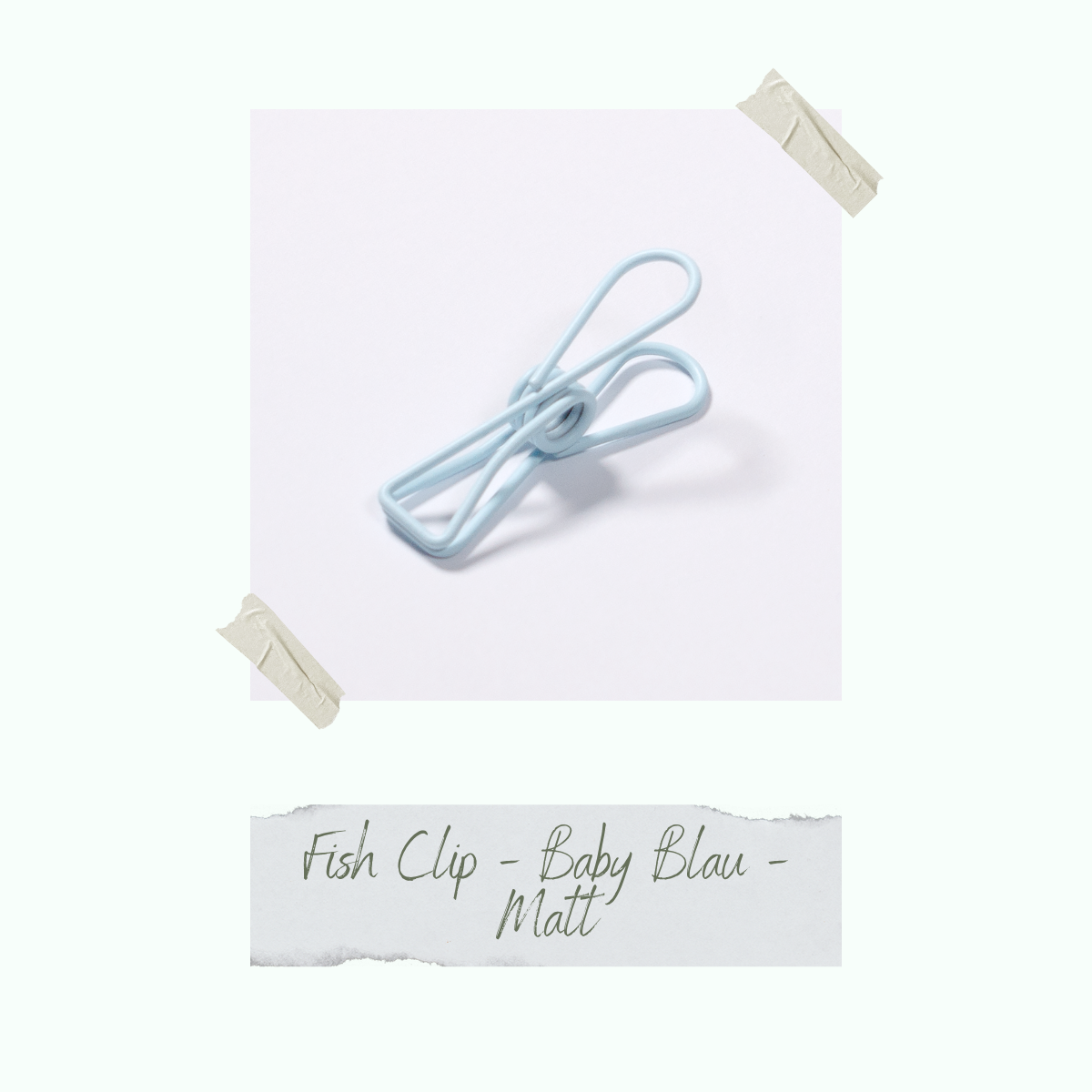 CD-ZB-040_Fish-Clip-Baby-Blau-Matt-einzeln Fish Clip - Baby Blau - Matt