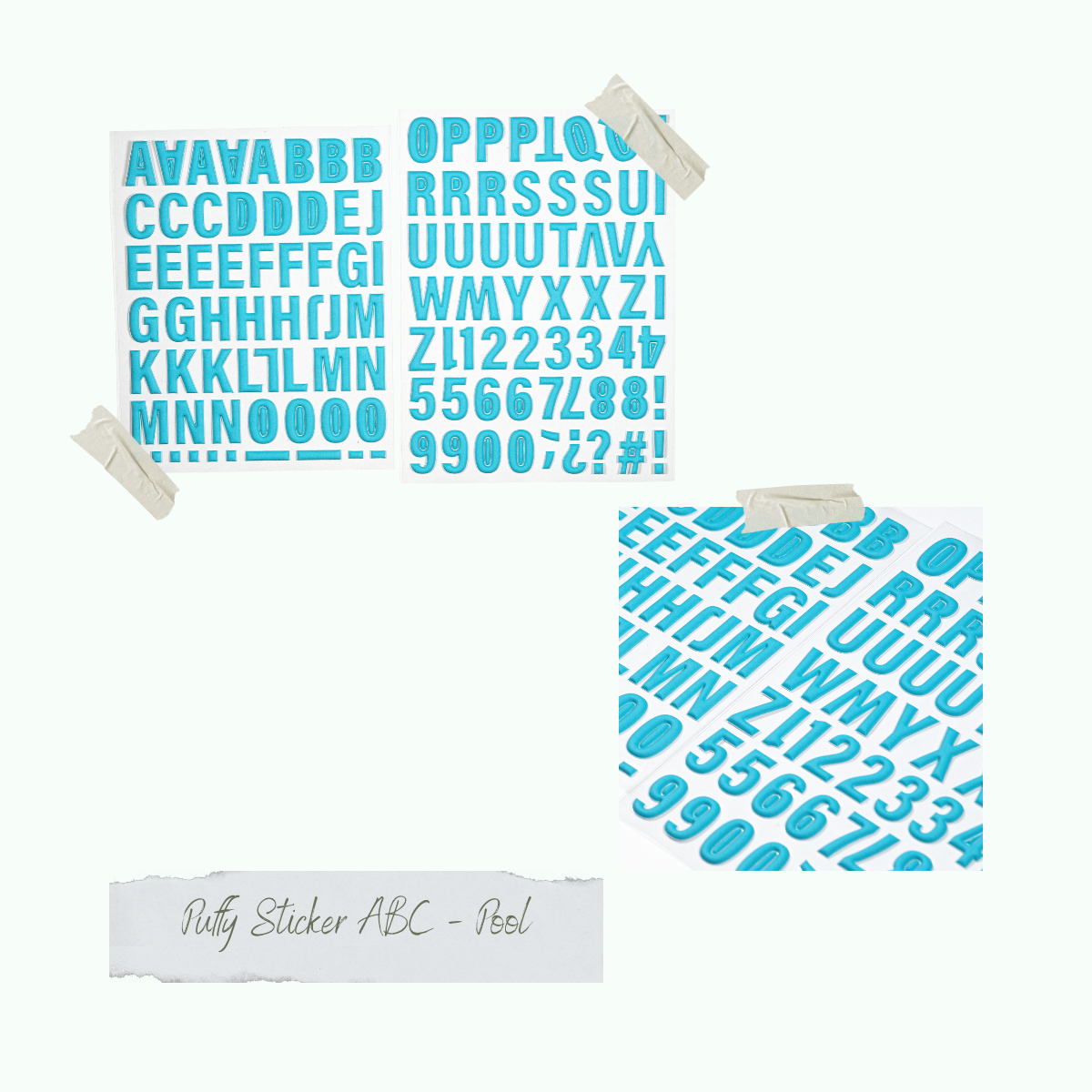 CD-PS-036_Puffy-Sticker-ABC-Pool Pfuffy Sticker - ABC - Pool