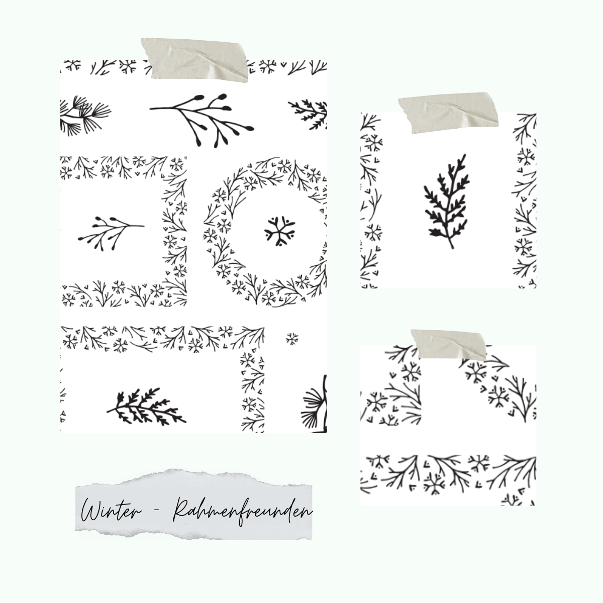 Winter-Rahmenfreunden