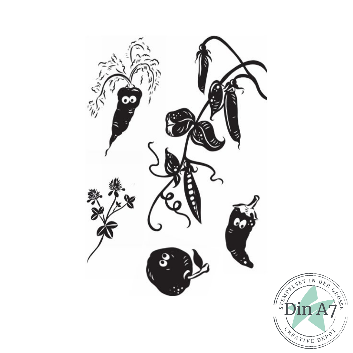 Set de tampons - Heikes Welt - Pflanzen und Co