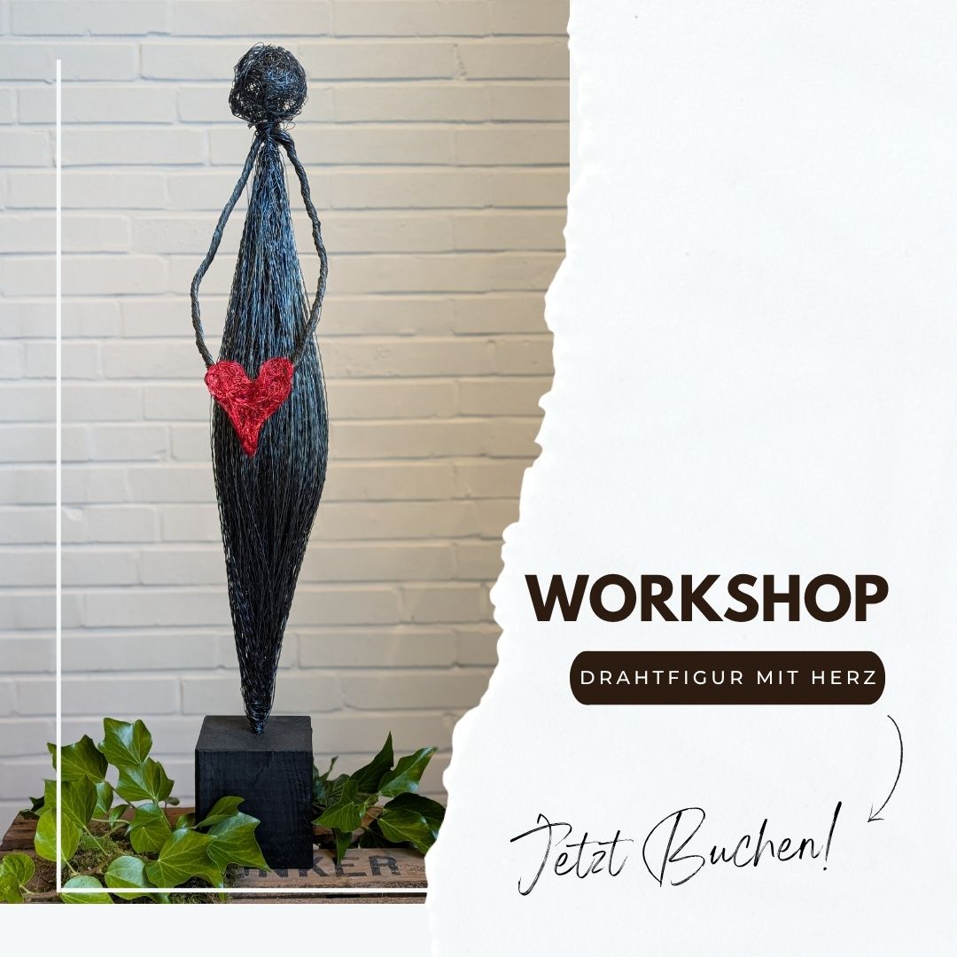 Workshop Draht Figur mit Herz 18.08.2025 um 16.00 Uhr in Assel