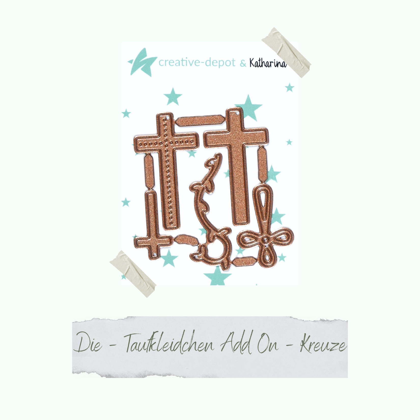 Die - Taufkleidchen Add on - Kreuze Die - Taufkleidchen Add on - Kreuze