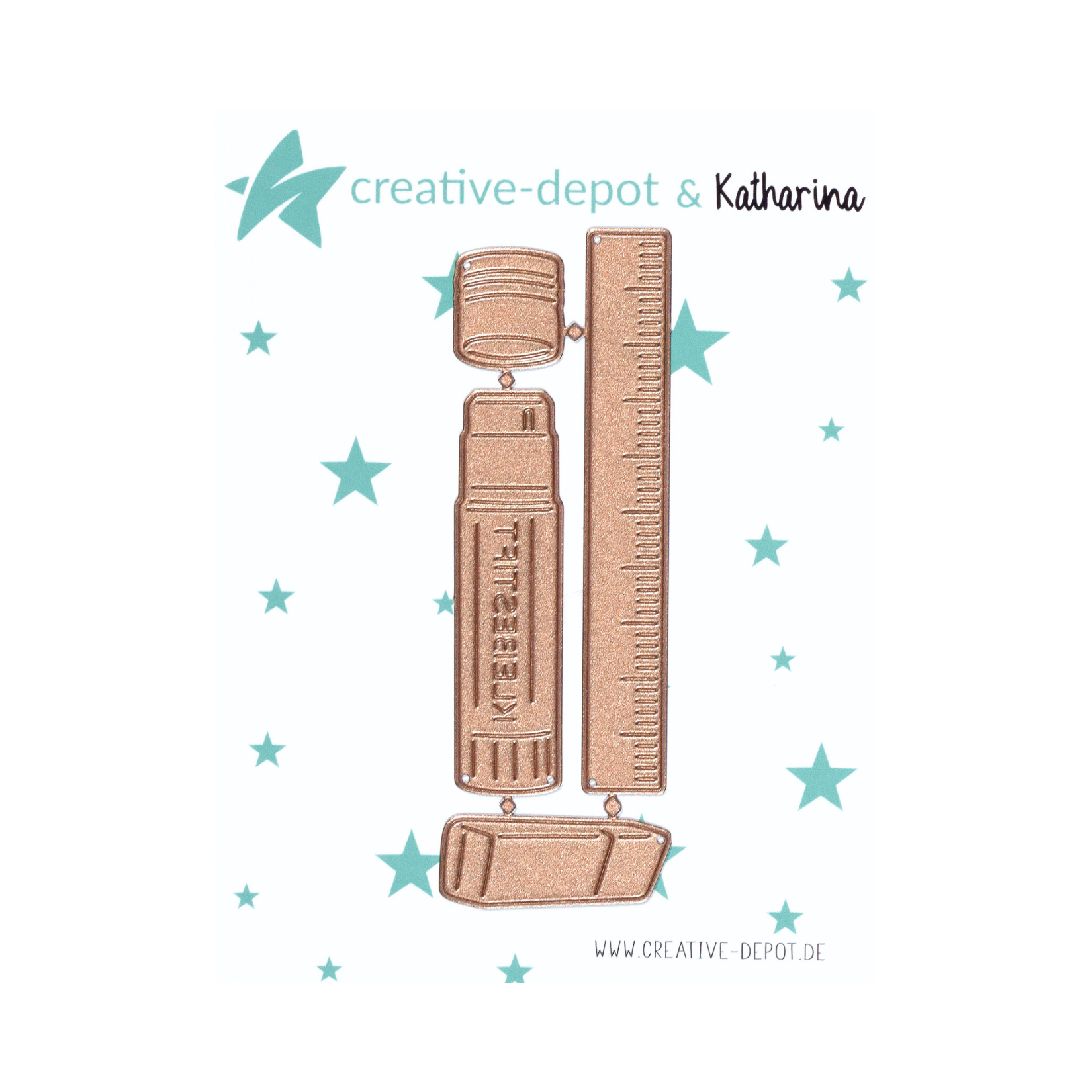 Die - Schulkind - kleben, messen, radieren