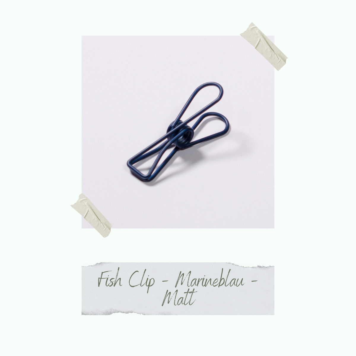 CD-ZB-039_Fish-Clip-Marineblau-Matt-einzeln Fish Clip - Marineblau - Matt
