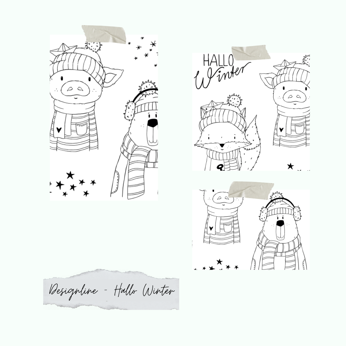 Set de tampons - Designline - Hallo Winter