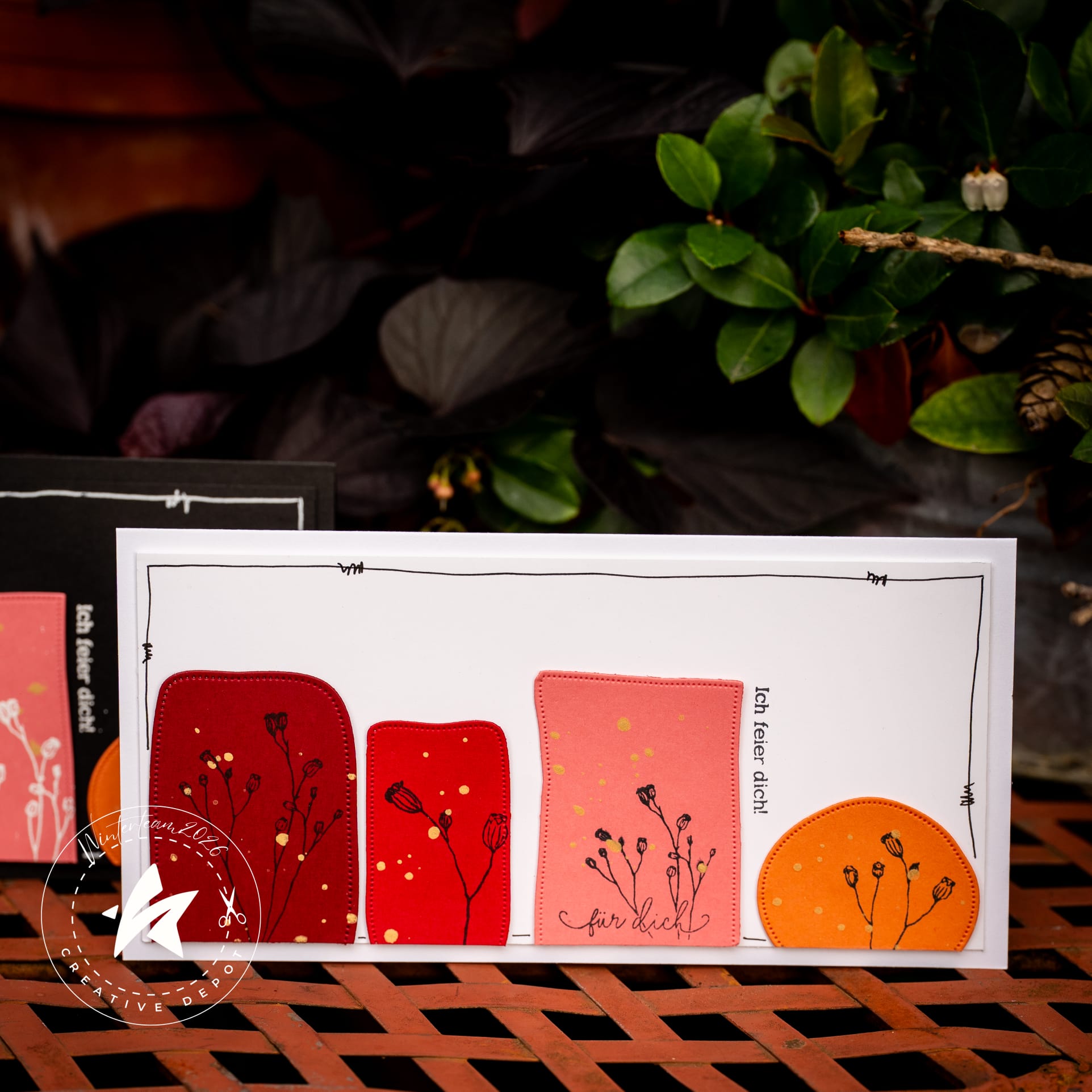 Stempelset - Doodle Tags Blumenromantik
