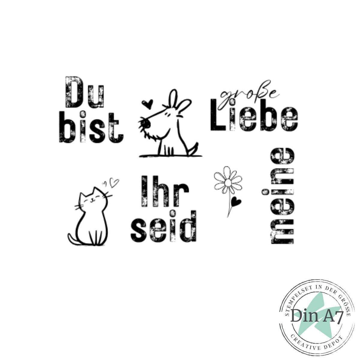 Stempelset - Goodie - Große Liebe