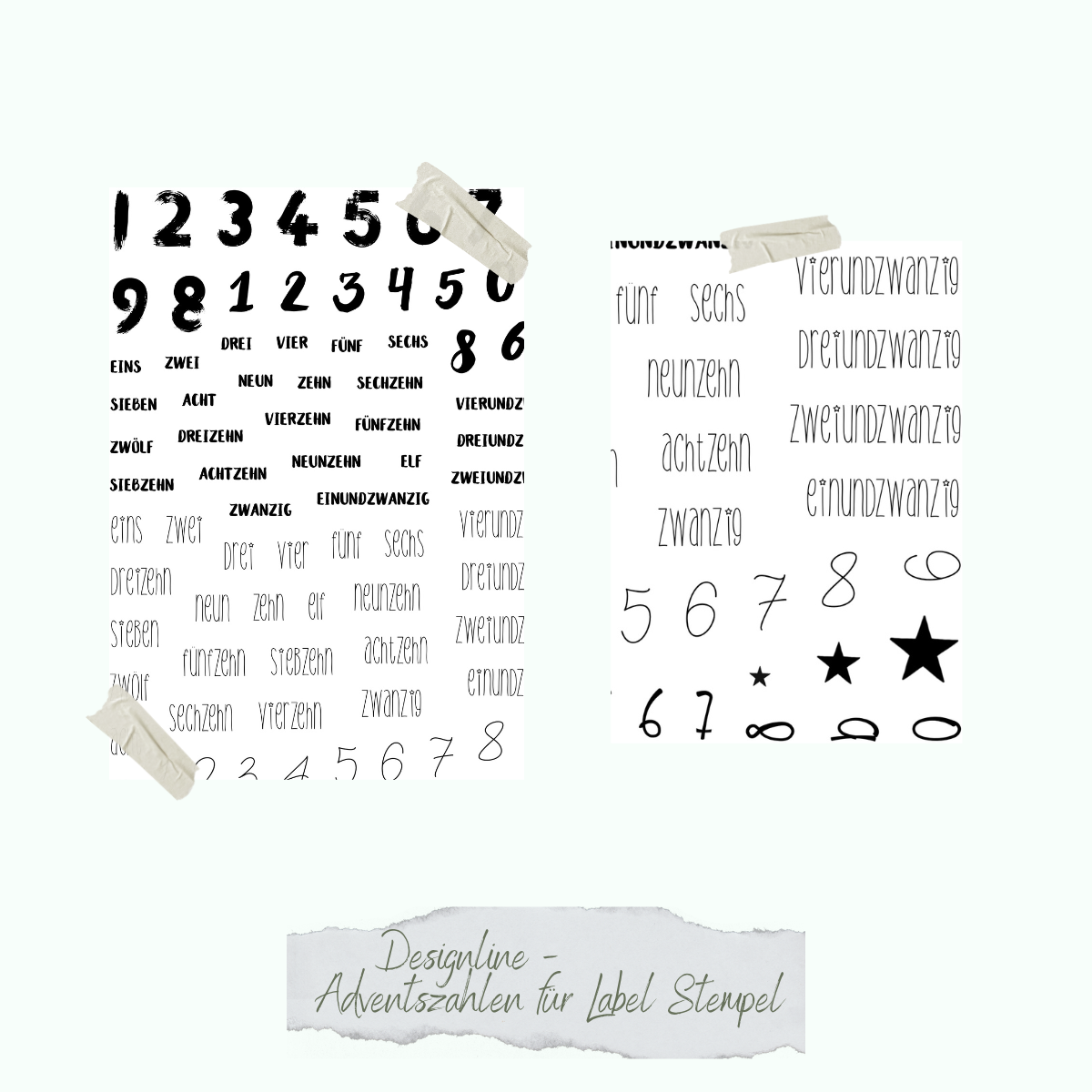 CD-St-896-Designline-Adventszahlen-f-r-Label-Stempel
