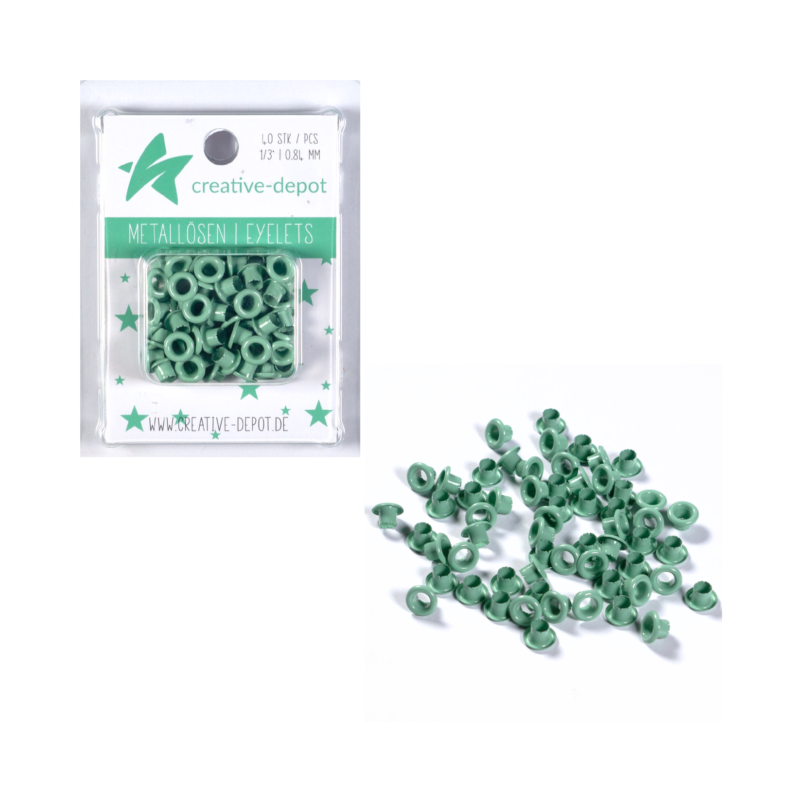 Eyelets - Eukalyptus - 8 mm