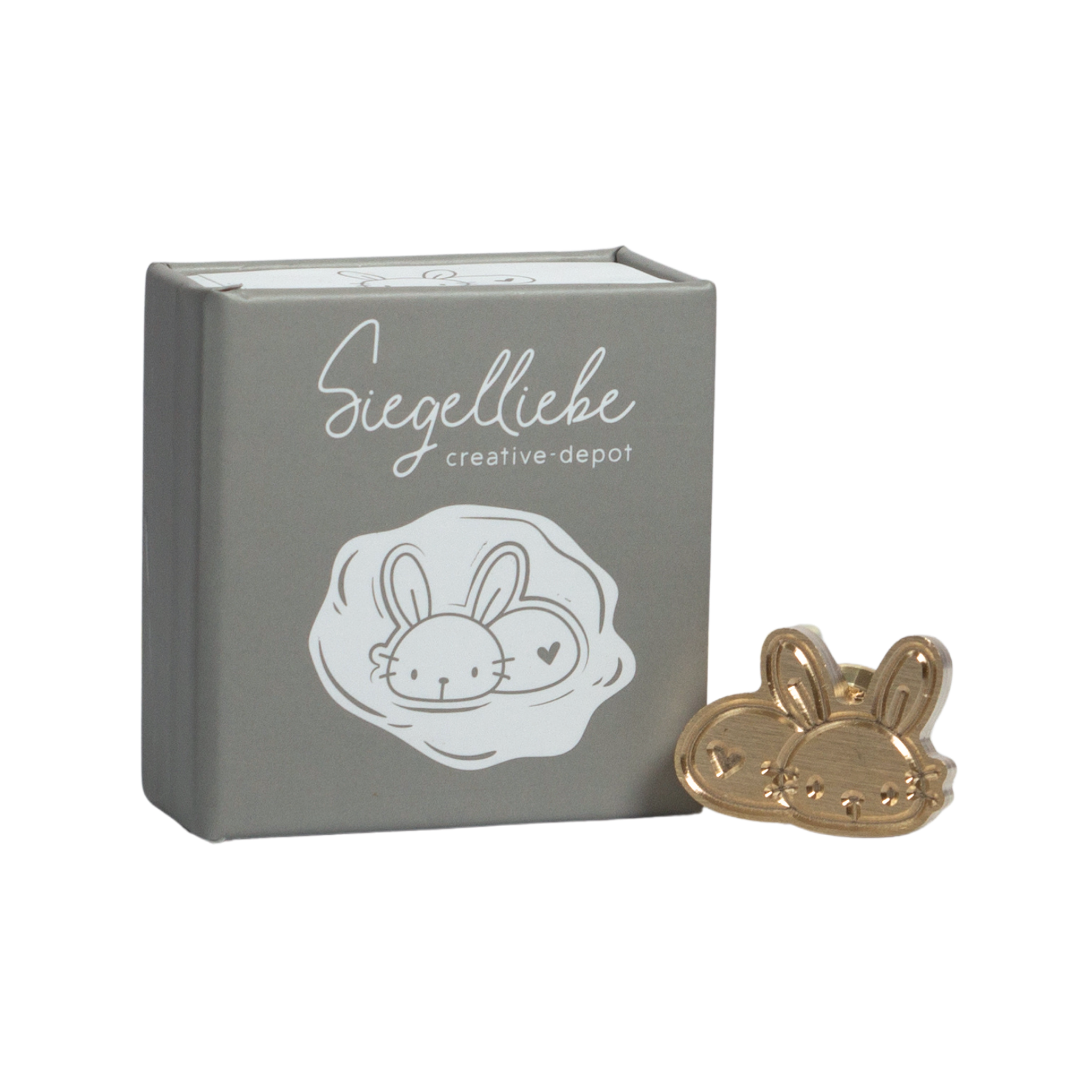 Siegelkopf - Designline - Hase mit Herz - Siegelliebe