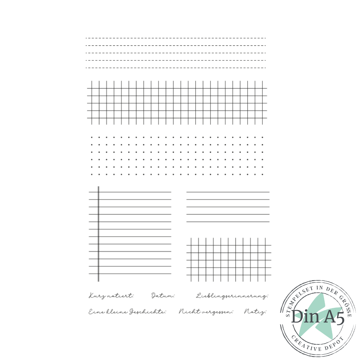 Stempelset - Scrapliebe - Journaling 