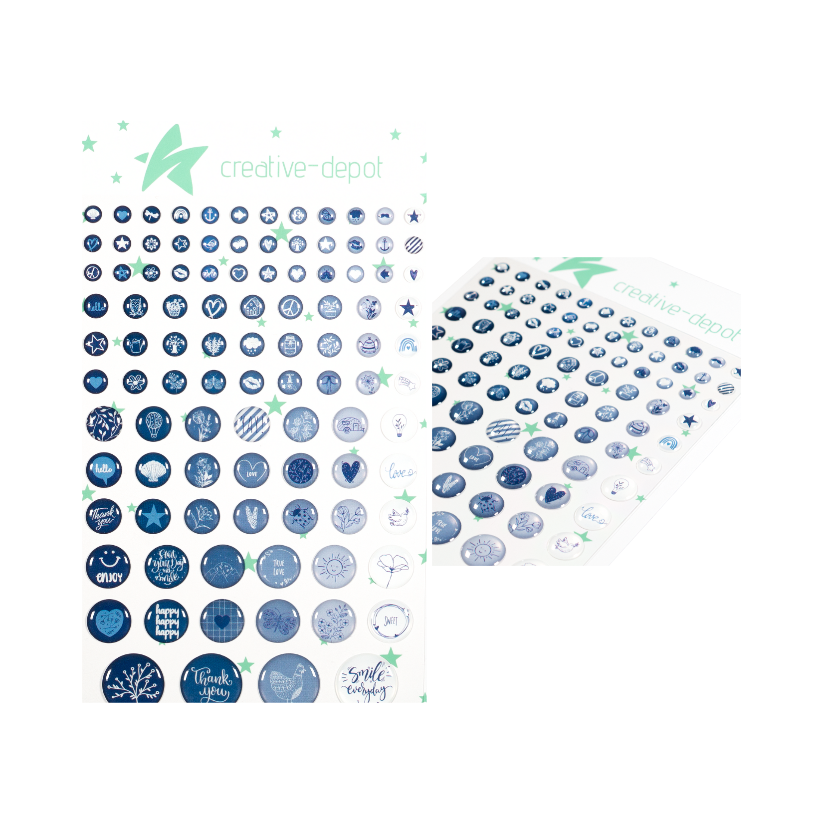 Enamel Dots - Motive - Marineblau