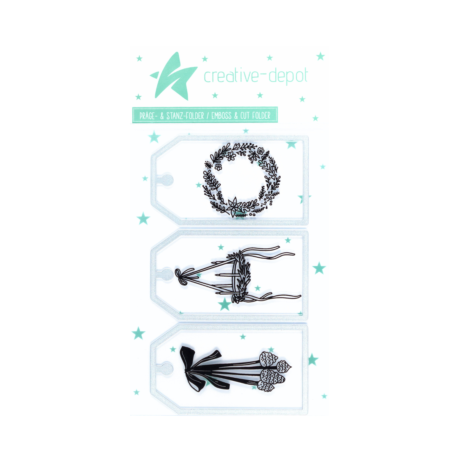 Cut & Emboss Folder - Standard Pendant - Festive