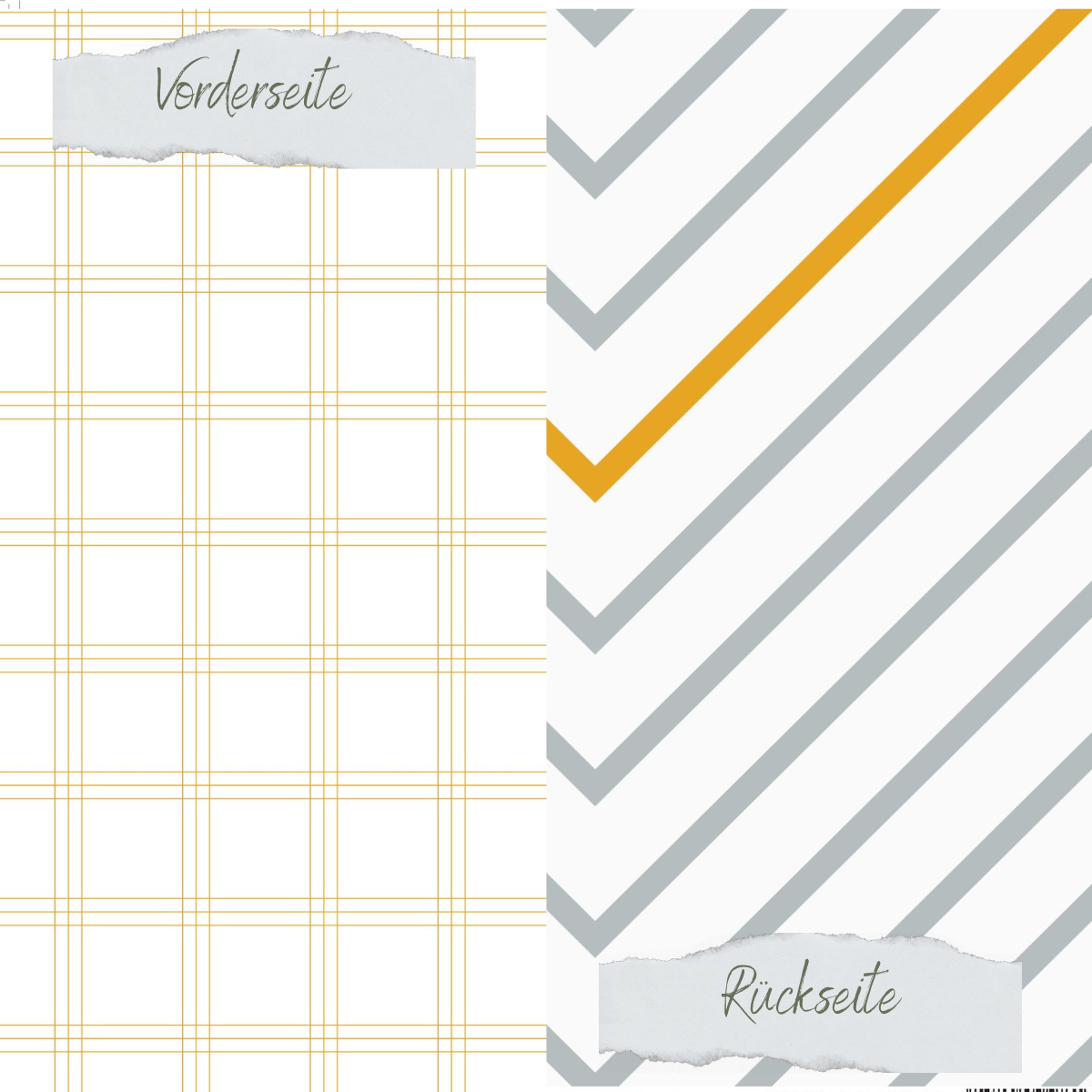 Papel de diseño - Scrapliebe - Smalltalk - Großes Karo - Impreso por ambas caras