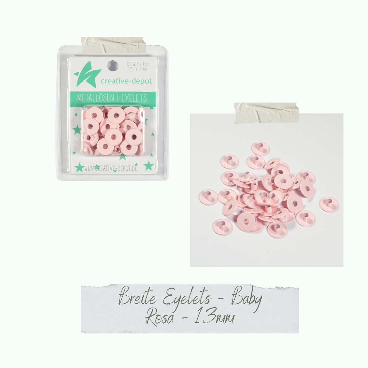 CD-EY-069_Breite-Eyelets-Baby-Rosa-13mm-2 Breite Eyelets - Baby Rosa - 13 mm