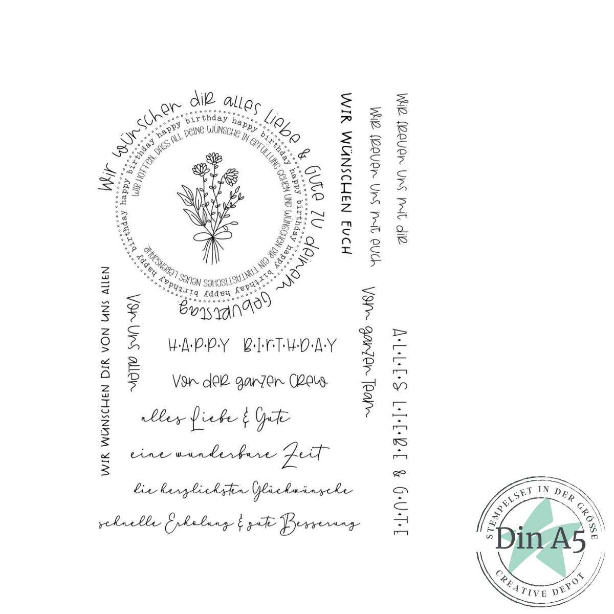 !!!Vorbestellung!!! Stempelset - Von uns allen 