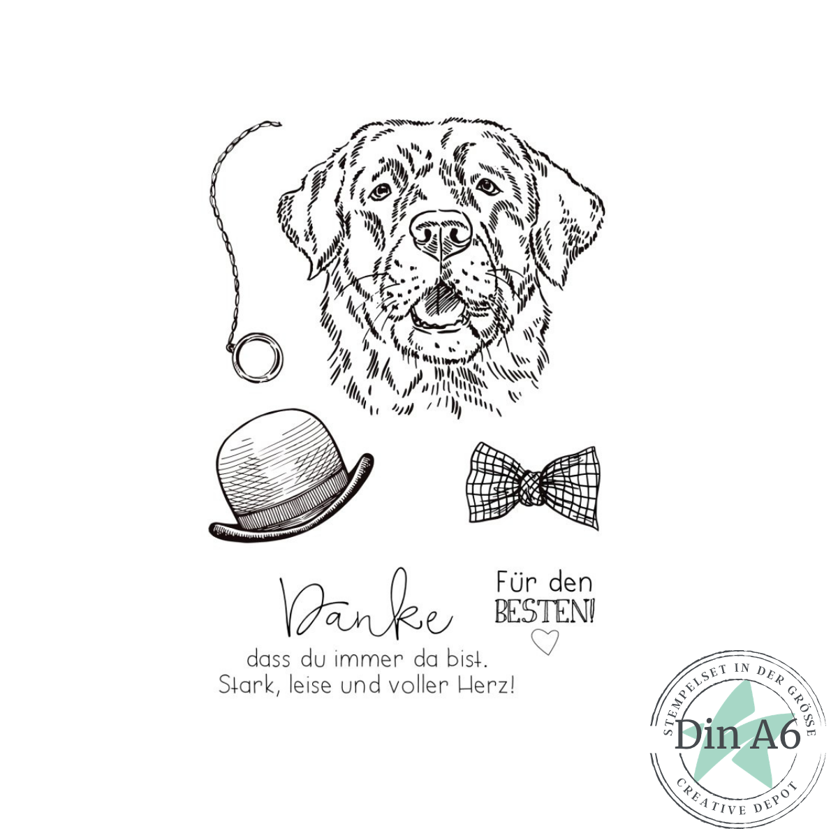 Stempelset - Labrador Lenny