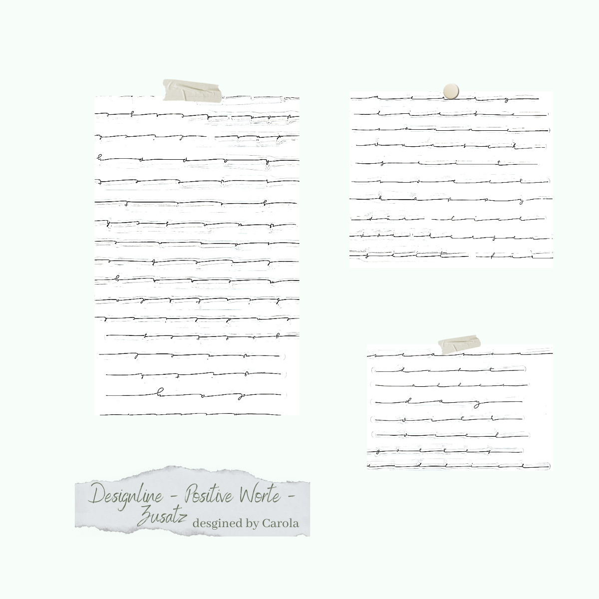 CD-ST-856-Positive-Worte-Zusatz Set de sellos - Designline - Positive Worte - Zusatz