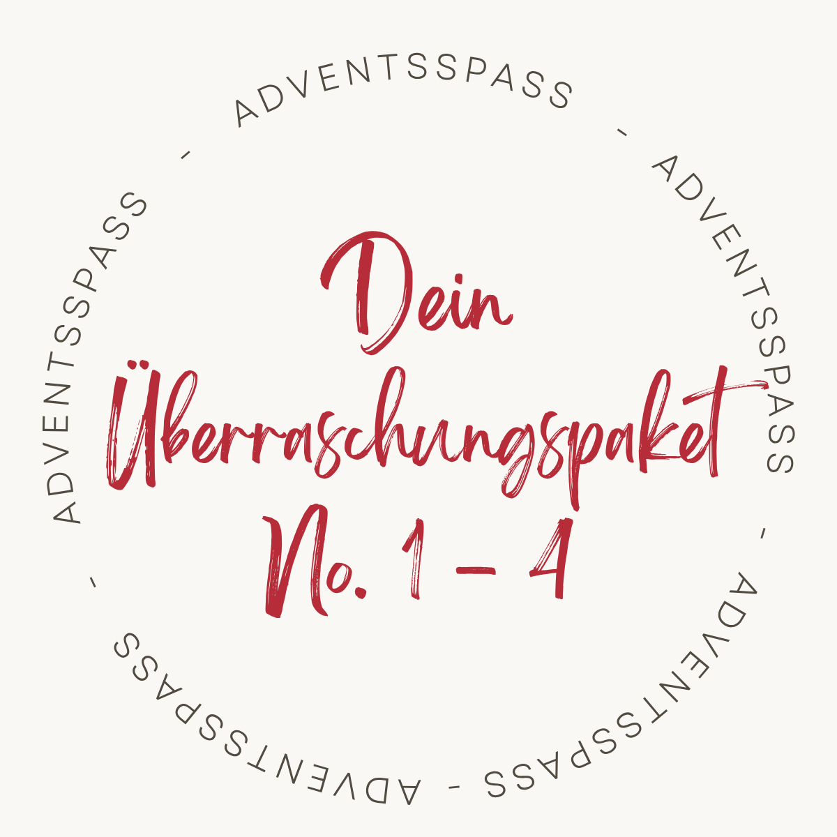 Adventsspaß Set 1 - 4 