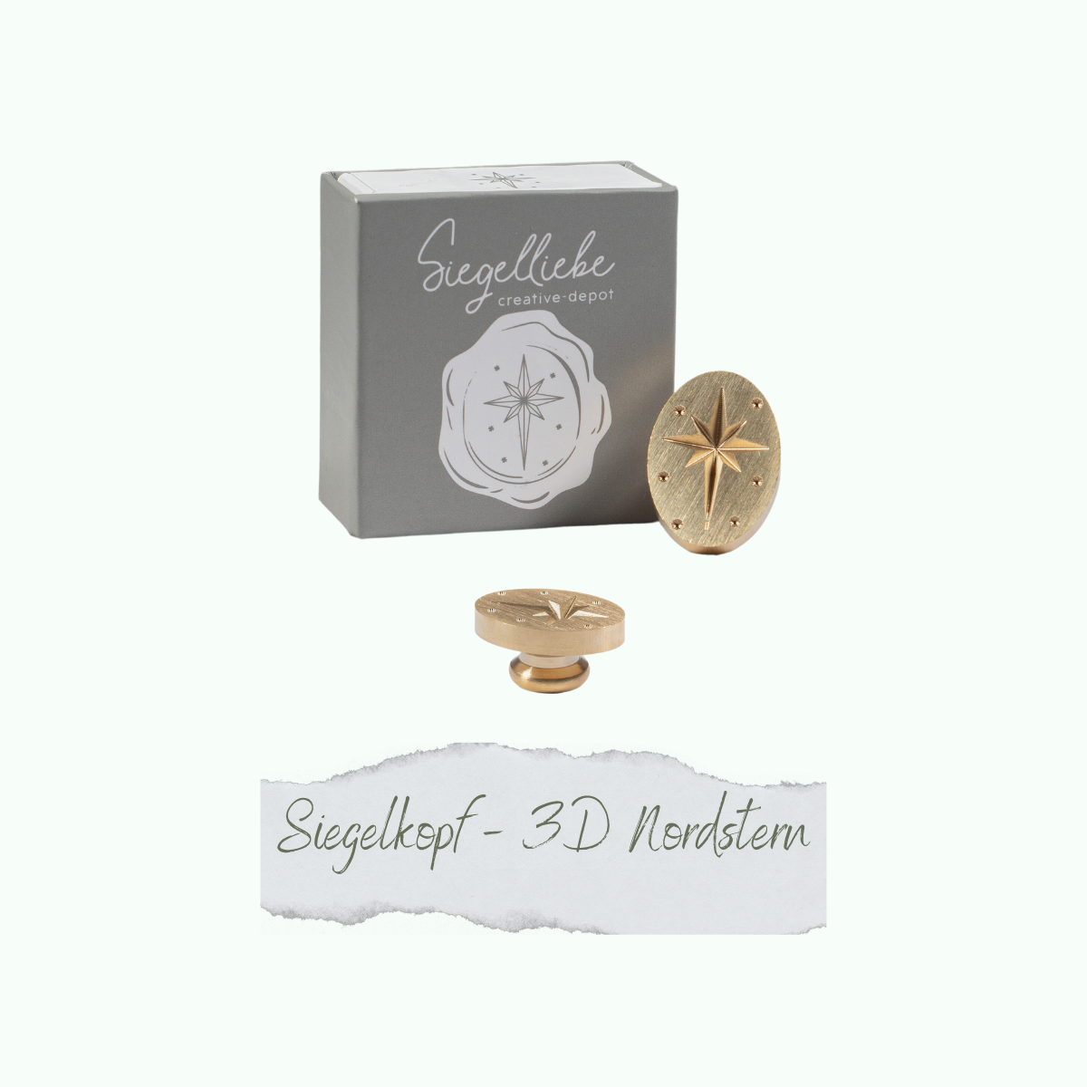 CD-SI-115_3D-Nordstern Siegelkopf - 3D Nordstern - Siegelliebe