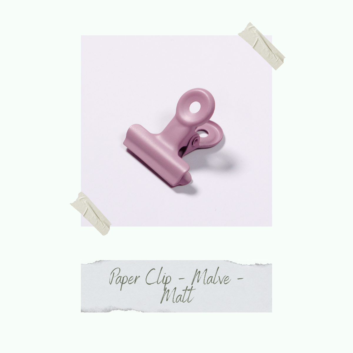 CD-ZB-060_Paper-Clip-Malve-Matt-einzeln Paper Clip - Malve - Matt