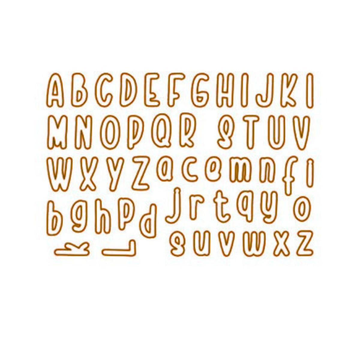 Les - Alphabet - Klein und Fein - Outline