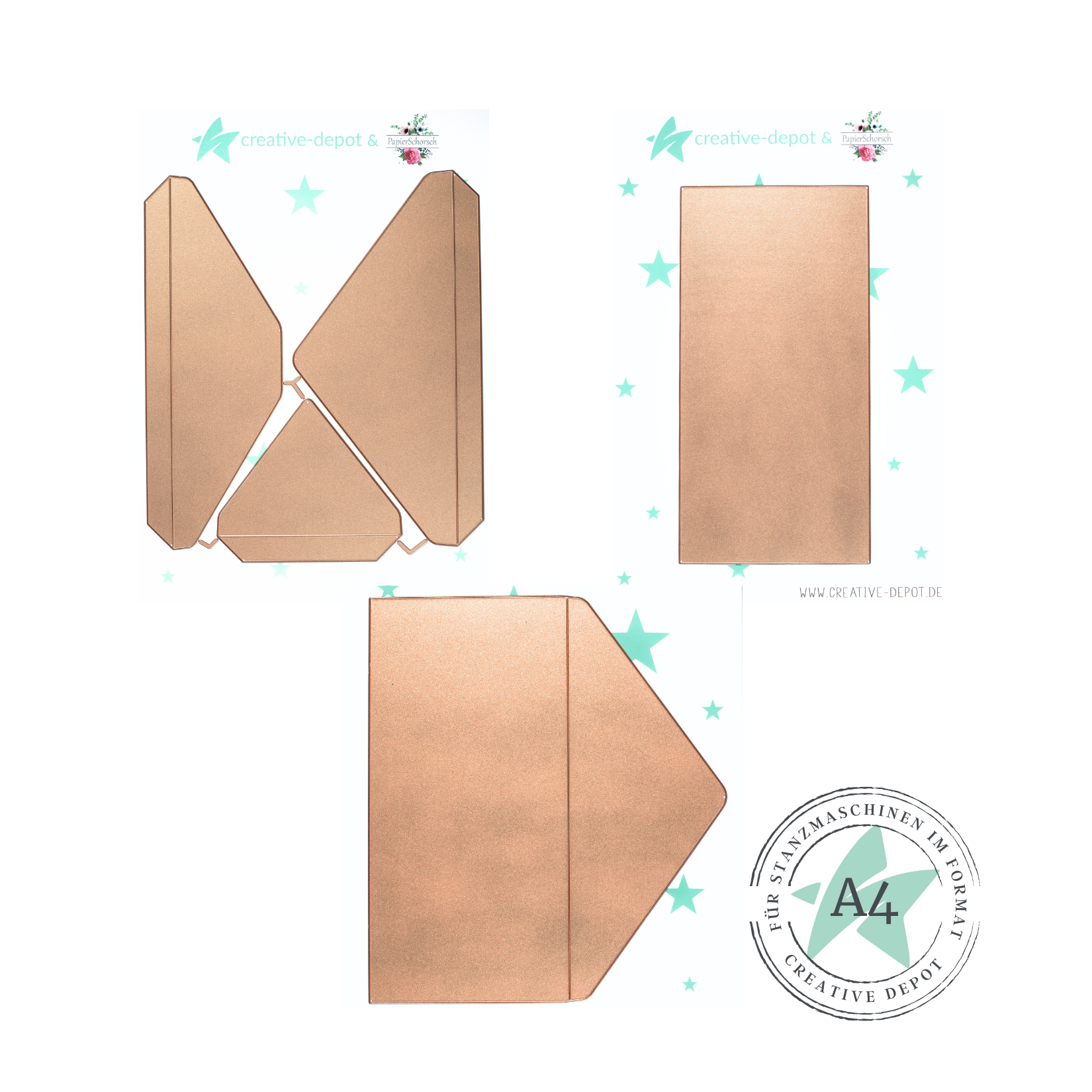 Bundle - Basic - Designline - Basic - Set - Umschlag - DIN Lang - Teil 1 & Teil 2 & Inlay