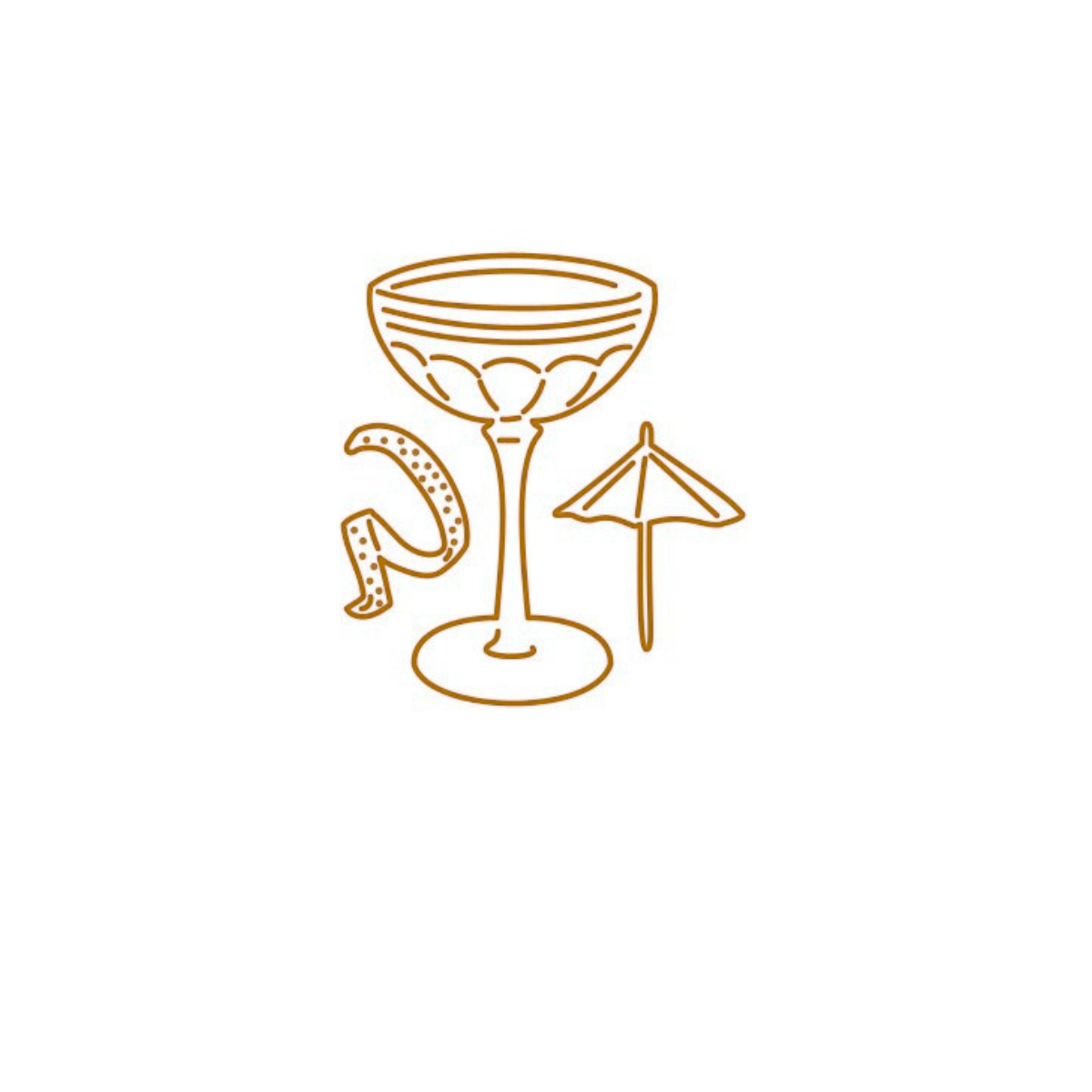 Die - Cocktailschale mit Schirmchen