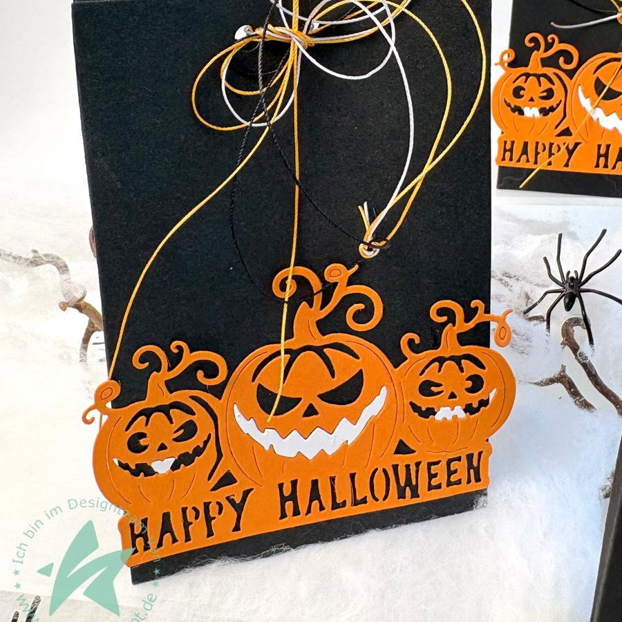 Die - Papiertüte mit Wellenrand - Add On - Halloween