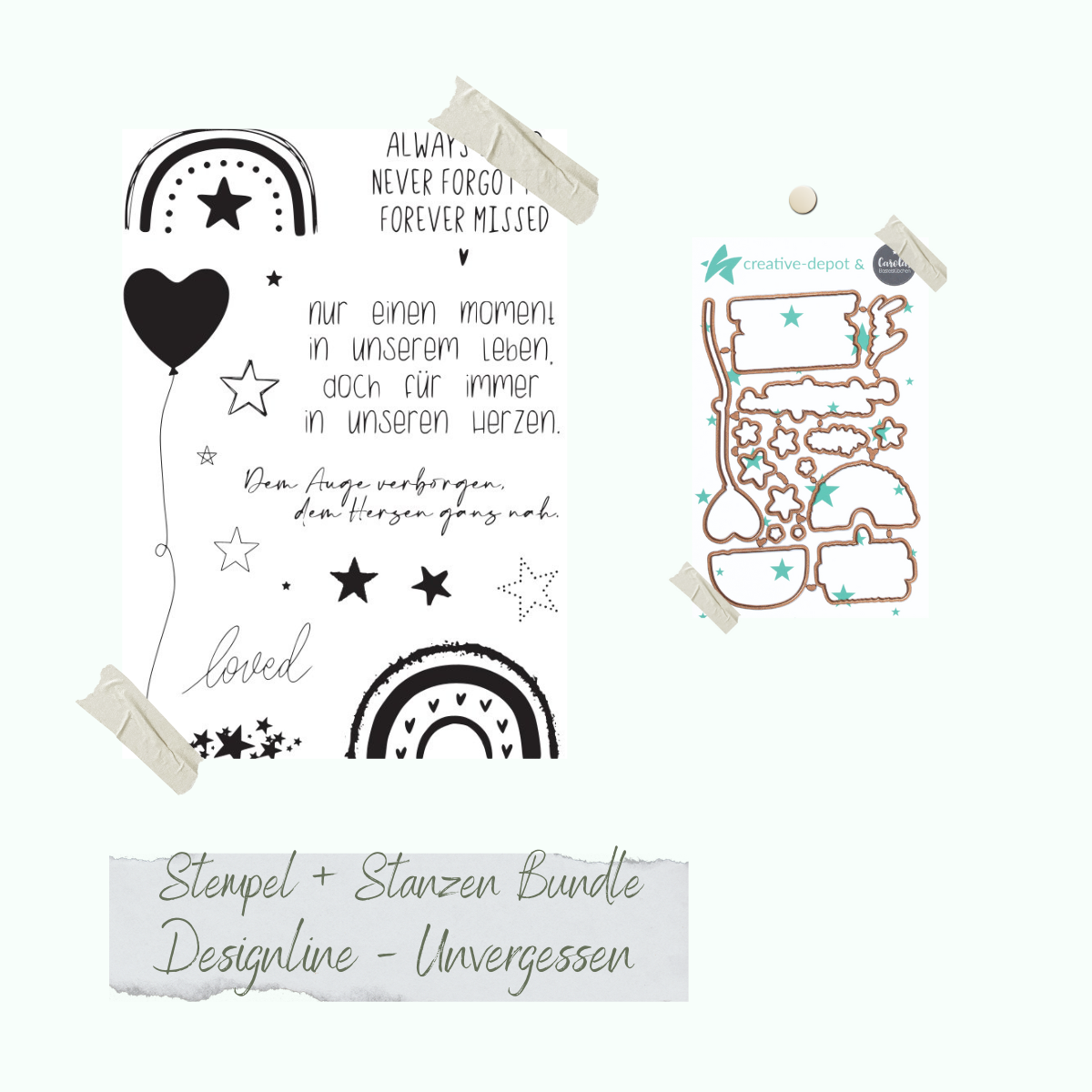 Bundle - Designline - Unvergessen - Stempelset & Stanzen 