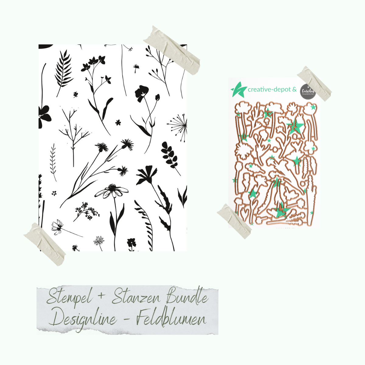 Bundle - Designline - Feldblumen - Stamp set & punches