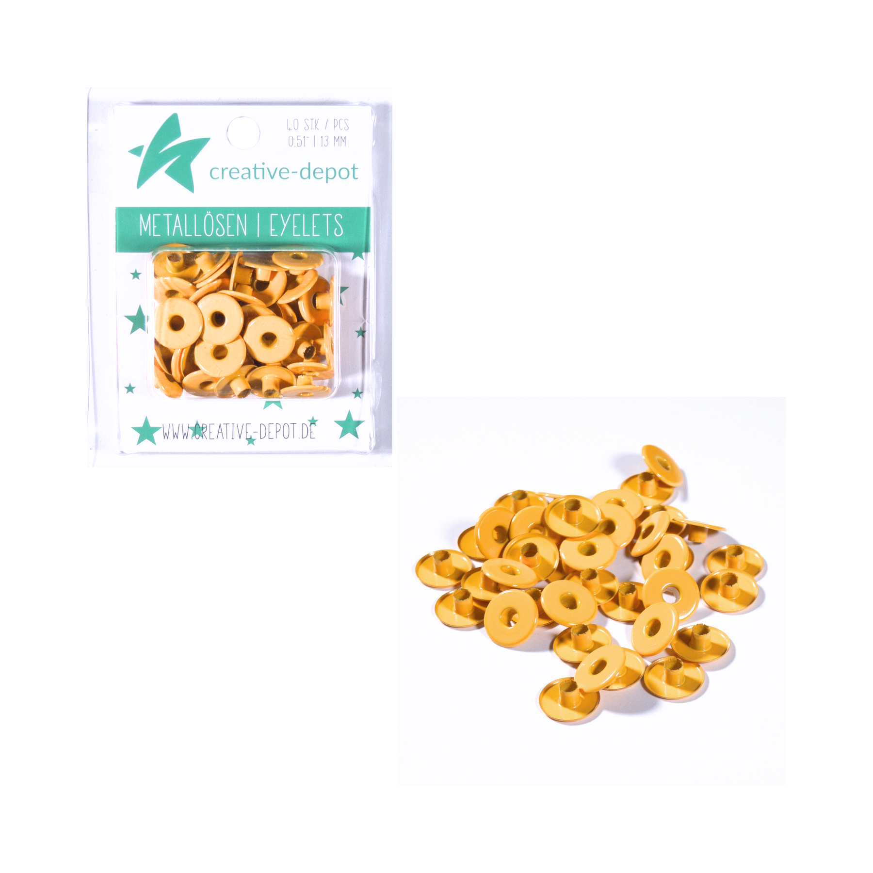 Largeur des oeillets - Pissenlit - 13mm